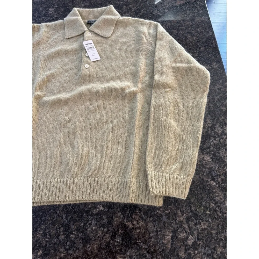 Todd Snyder Wool Mohair Polo Sweater Relaxed Italian Yarn Sage New Tag $398‎ XS